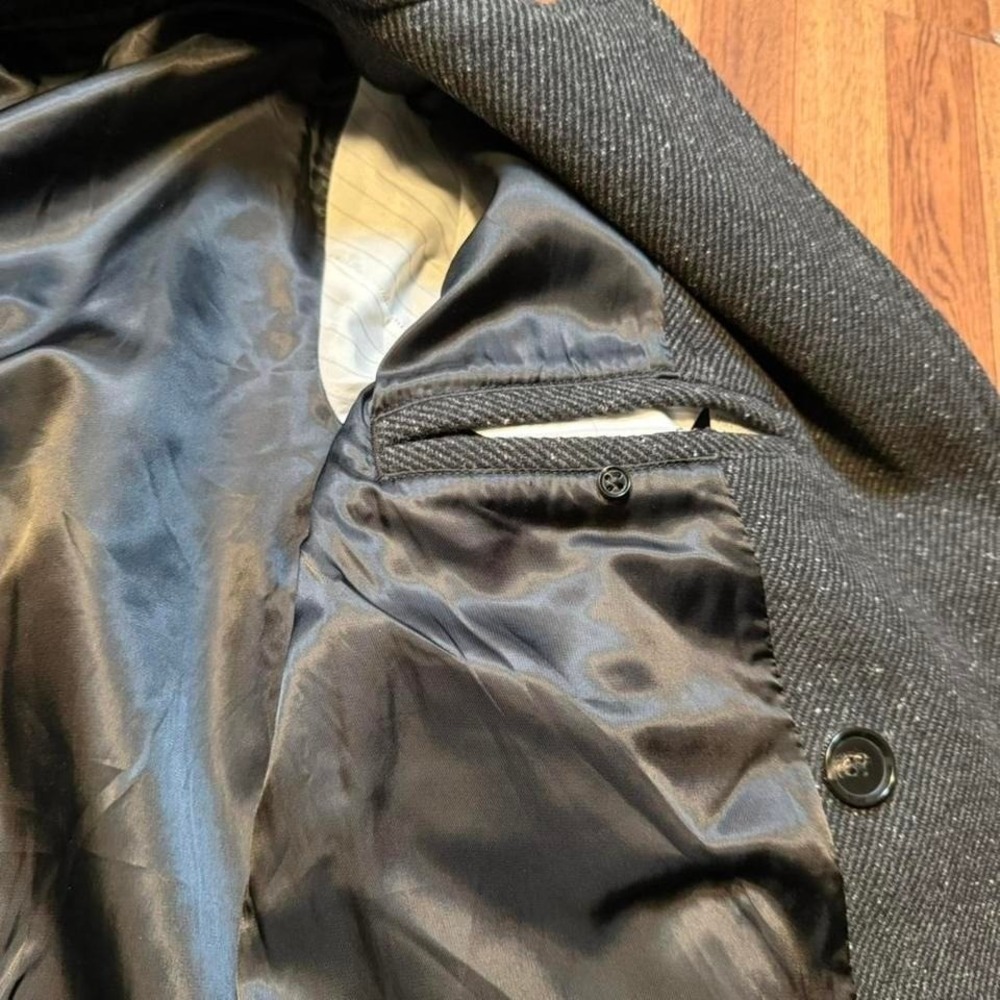 Abercrombie&Fitch Grey Wool Blend Double Breasted Coat XS - Picture 4 of 7